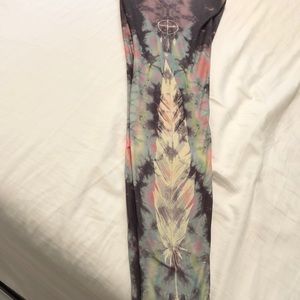 Teeki tie dye dream catcher leggings medium